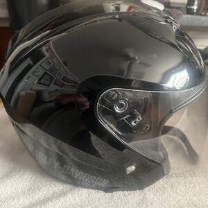 Harley Davidson 3/4 Helmet with Face Shield , Size Medium